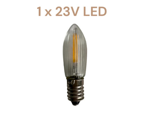 LED Riffelkerze Filament für 10 flammige Schwibbögen und Lichterspitzen